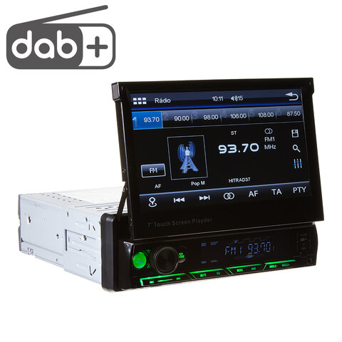 1DIN DAB / FM autorádio s výsuvným 7&quot; LCD, Mirror link, Bluetooth, SD/DUAL-USB/RDS/ČESKÉ MENU 80823db