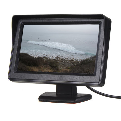 LCD monitor 4,3&quot; černý na palubní desku 80054