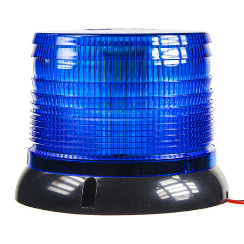 LED maják, 12-24V, modrý, homologace