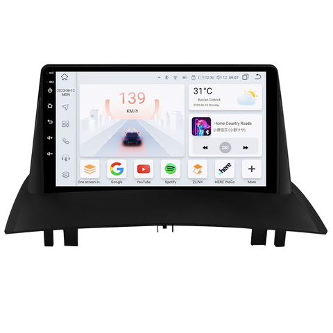 HIZPO KXRNMGN91 Autorádio 9" Android 13 pre Renault Megane 2 Model: S9006 (6+64GB) CHR1728