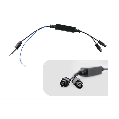 HIZPO Redukce pro dvojitý konektor antény s napájením zesilovače CHR1191