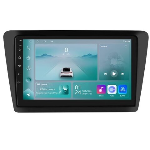 HIZPO KXRAPID91/92 Autorádio 9“ Android 13 pro Škoda Rapid Barva rámečku: Černá matná, Model: P9002CP (2+32GB) CHR531_MAT