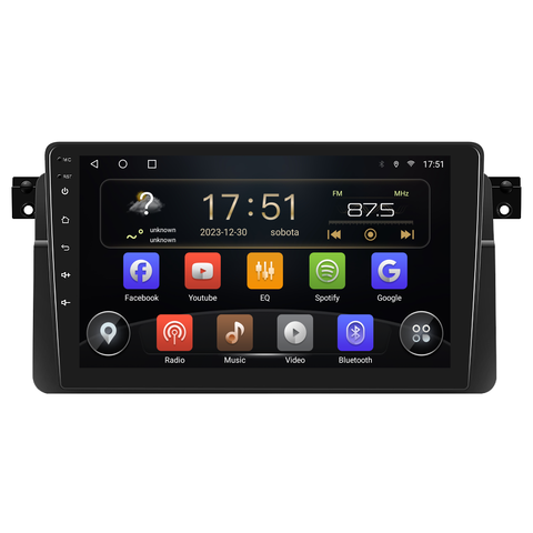 Isudar 2DIN autorádio T72-IEV15 Android, BMW E46 B128