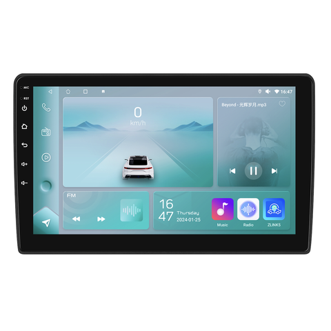 HIZPO KXFT50093 9" Android 13 Autorádio pro Fiat 500 (2016-2019) Model: P9002CP (2+32GB) CHR3317_P9002CP
