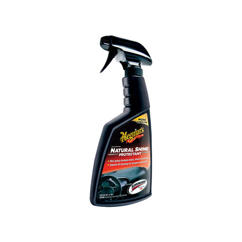 Meguiar's Natural Shine Vinyl &amp; Rubber Protectant - ochrana interiérových plastů, přirozený vzhled (nedodává lesk), 473 ml EC003