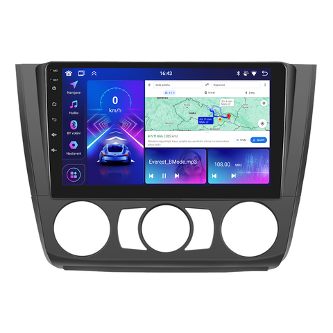 Bmode 2DIN autorádio BEX40 Android, BMW E81 / E82 / E87 / E88 s manuální klimatizací BEX-UN06M/A7293