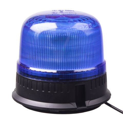 LED maják, 12-24V, 24xLED modrý, magnet, ECE R65 wl825blue