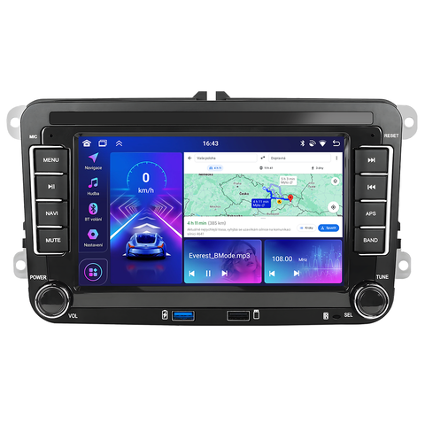 Bmode 2DIN autorádio BW70 Android s GPS Varianta: RAM 4GB, ROM 64GB 2702/RAM