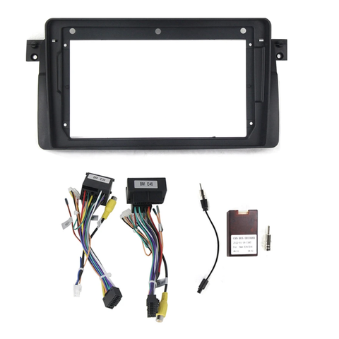 KXBMWE4691 Rámeček s napájecím kabelem pro 9" autorádio do BMW E46 CHR1630