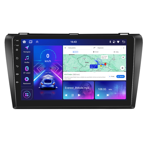 Bmode 2DIN autorádio BEV31 Android, Mazda 3 - I. generace B212