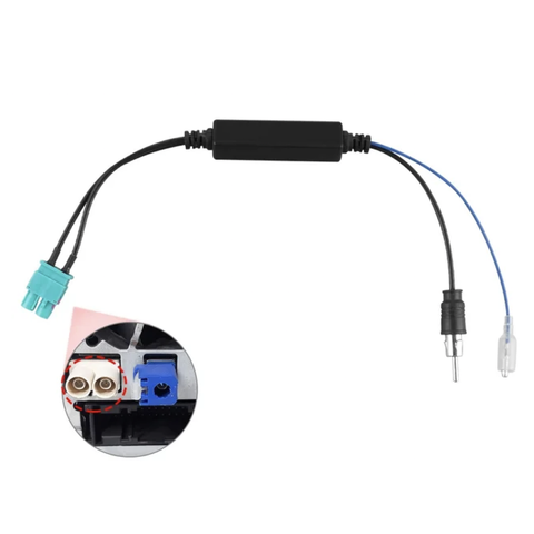 HIZPO Fakra redukce s napájením zesilovače CHR867