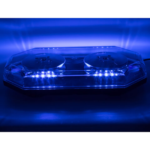 LED rampa 388mm, modrá, magnet, 12-24V, ECE R10
