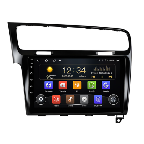 Isudar 2DIN autorádio T72-IEV134 Android, Volkswagen Golf VII B628