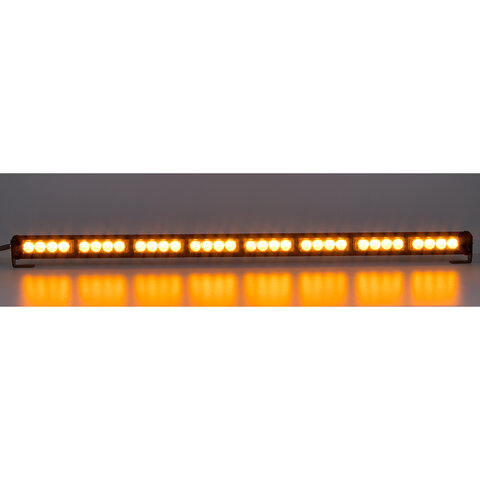 LED světelná alej, 32x 3W LED, oranžová s displejem 910mm, ECE R10 kf756di-8
