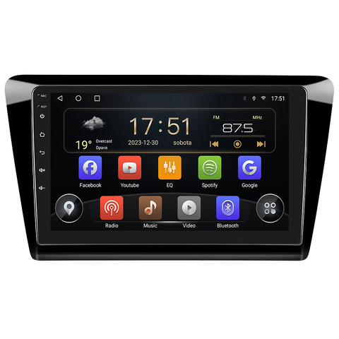 Isudar 2DIN autorádio T72-IEV75 Android, Škoda Rapid B484