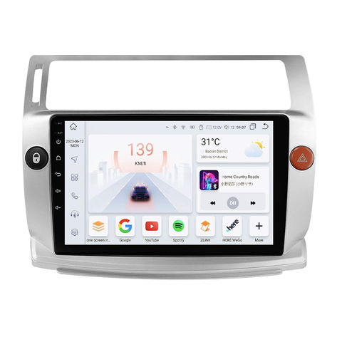 HIZPO KXCTRC49001 Autorádio 9" Android pro Citroen C4 I Model: S9008 (8+128GB) CHR1785