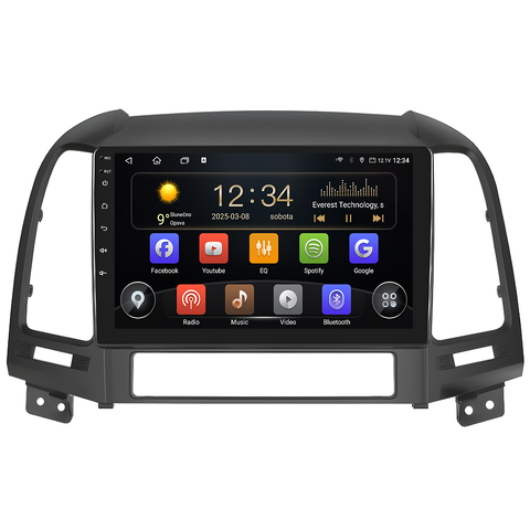 Isudar 2DIN autorádio T72-IEV95 Android, Hyundai Santa Fe II T72-UN08M/A7248