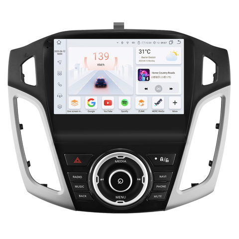 HIZPO KXFDFCS95 Autorádio 9" Android 13 pro Ford Focus 3 Model: S9008 (8+128GB) CHR1828