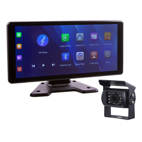 Set monitor 10,36" 1x 4PIN s Apple CarPlay, Android auto, Bluetooth, + kamera + 15m kabel