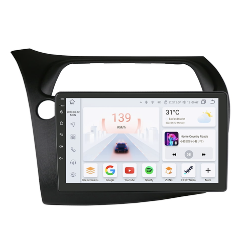 HIZPO KXCIVIC9004 Autorádio 9" Android 13 pro Honda Civic 8 Model: S9006 (6+64GB) CHR1700