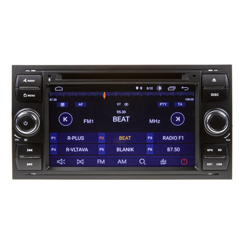 Autorádio pro Ford 2005-2012 s 7" LCD, Android, WI-FI, GPS,Carplay,Mirror link,Bluetooth,3x USB