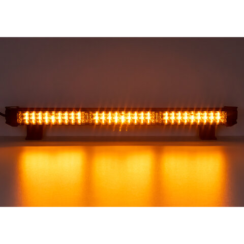 LED alej voděodolná (IP67) 12-24V, 27x LED 1W, oranžová 484mm, ECE R65 kf77-484