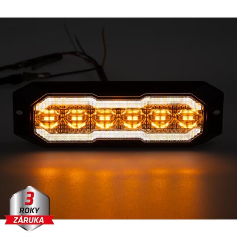 PROFI výstražné/couvací LED světlo, oranžové + bílé, 12-24V, ECE R65 CH-012AB