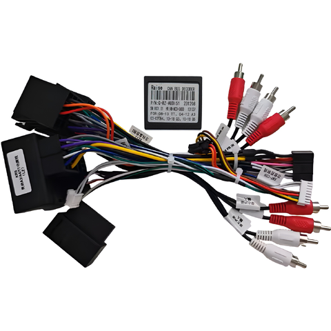 2DIN Propojovací kabel s CANBUS pro autorádio - FAKRA (MOST) do 16PIN - Audi A3 / A4 / Q3 / Q5 / TT CC033