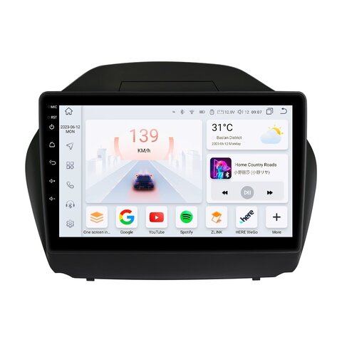 HIZPO KXIX35101001 Autorádio 10,1" Android pro Hyundai ix35, Tucson 2 Varianta: Napájecí kabel typu A, Model: S101008 (8+128GB) CHR1677_TYP