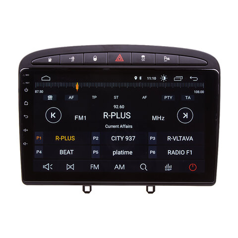 Autorádio pro Peugeot 308, 408 s 9" LCD, Android, WI-FI, GPS, Carplay, Bluetooth, 2x USB