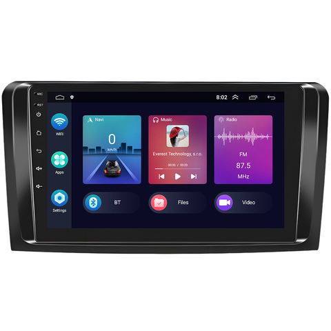 Podofo 2DIN autorádio PEV34 Android, Mercedes-Benz ML / GL B602