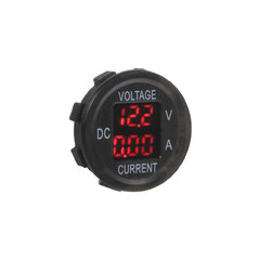 Digitální ampérmetr a voltmetr 6-30V červený 34545R