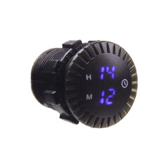 Digitální LED hodiny 12-24V, modré 34671