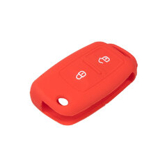 Silikonový obal pro klíč Škoda, VW, Seat 2-tlačítkový, červený 481vw104red
