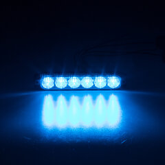 PROFI SLIM výstražné LED světlo vnější, modré, 12-24V, ECE R65 911-006blu