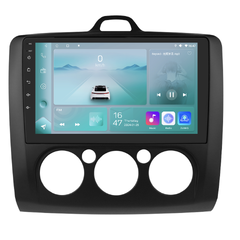 HIZPO KXFDFCS91/92 Autorádio 9" Android 13 pro Ford Focus 2 Barva: Černá, Ovládání klimatizace: Manuální klimatizace, Výkonnostní varianta: P9002CP (2 CHR510_TMA