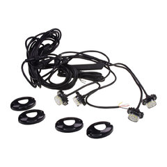 4x PROFI výstražné LED světlo vnější bílé, 12-24V, ECE R10 kf315-4W