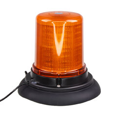 x LED maják, 12-24V, 128x1,5W oranžový, magnet, ECE R65 wl184