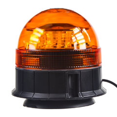 x LED maják, 12-24V, 12x3W, oranžový magnet, ECE R65 wl85