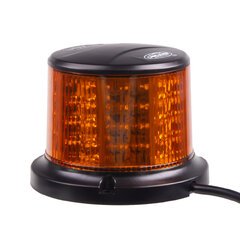 LED maják, 12-24V, 64x0,5W, oranžový, magnet, ECE R65 R10 wl321m