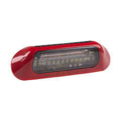 LED světlo nástěnné s výstražným světlem, červené, 48W, ECE R65 wl-B035R