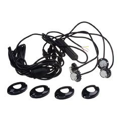 4x PROFI výstražné LED světlo vnější modré, 12-24V, ECE R10 kf315-4B