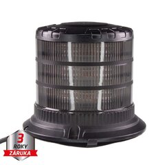 LED maják, 12-24V, 24xLED oranžový, magnet, smoke, ECE R65 wl828SM