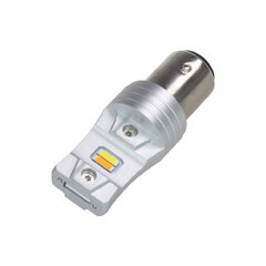 LED BAY15d bílá/oranžová, 12V, 4LED/CSP1860, Switchback 951417wo