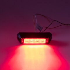 PROFI výstražné LED světlo vnější, červené, 12-24V, ECE R10 911-c4red