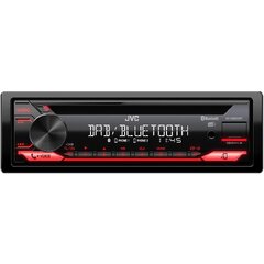 JVC DAB+ / FM autorádio s CD/Bluetooth/USB/AUX/odním.panel/multicolor KD-DB622BT