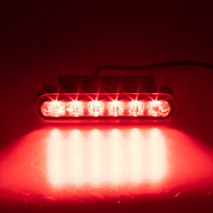 PROFI výstražné LED světlo vnější, červené, 12-24V 911-622red