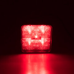 Výstražné LED světlo vnější, červené, 12/24V kf717red