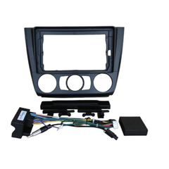 Rámeček s napájecím kabelem pro 9" autorádio do BMW E87 Ovládání klimatizace: Varianta A - manuální CHR1650_VAR