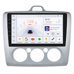 HIZPO KXFDFCS91/92 Autorádio 9" Android 13 pro Ford Focus 2 Barva: Stříbrná, Ovládání klimatizace: Manuální klimatizace, Výkonnostní varianta: S9008 ( CHR2229_SV